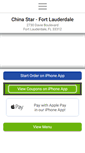 Mobile Screenshot of chinastarfortlauderdale.com