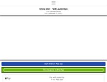 Tablet Screenshot of chinastarfortlauderdale.com